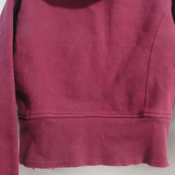 LULULEMON ATHLETICA CANADA | Burgundy Zip-Up Scuba Hoodie / Hooded Jacket - Picture 15 of 16